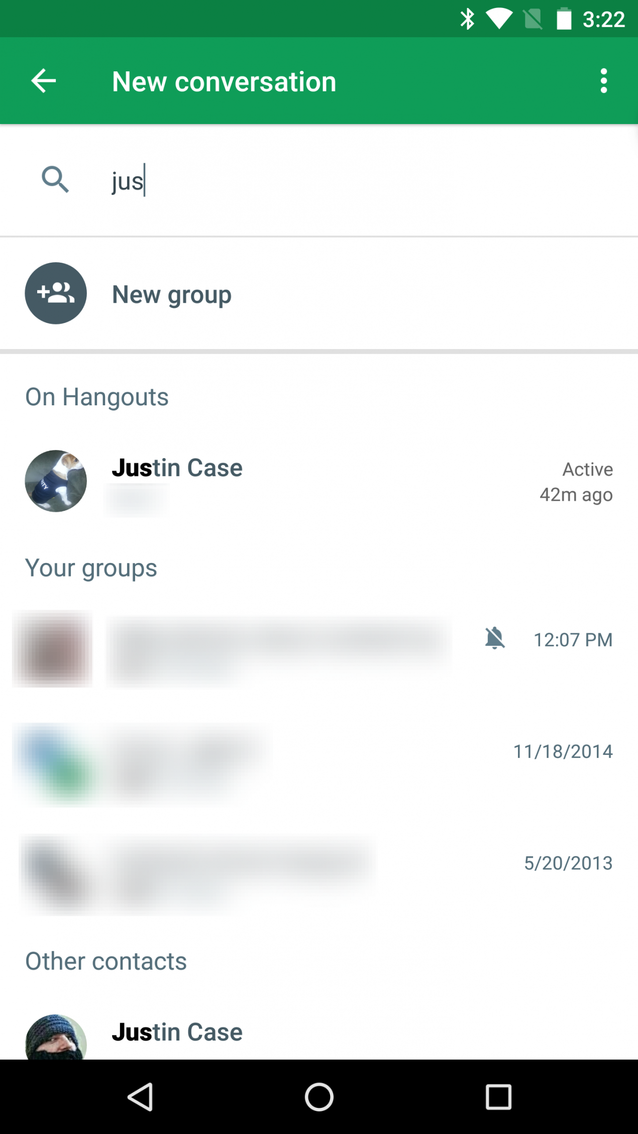 Google aggiorna Hangouts migliorando di molto la gestione dei contatti