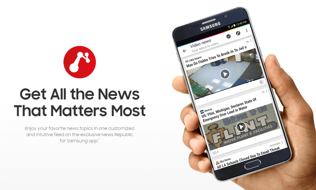 Ceetah Mobile pubblica una versione esclusiva di News Republic per Samsung