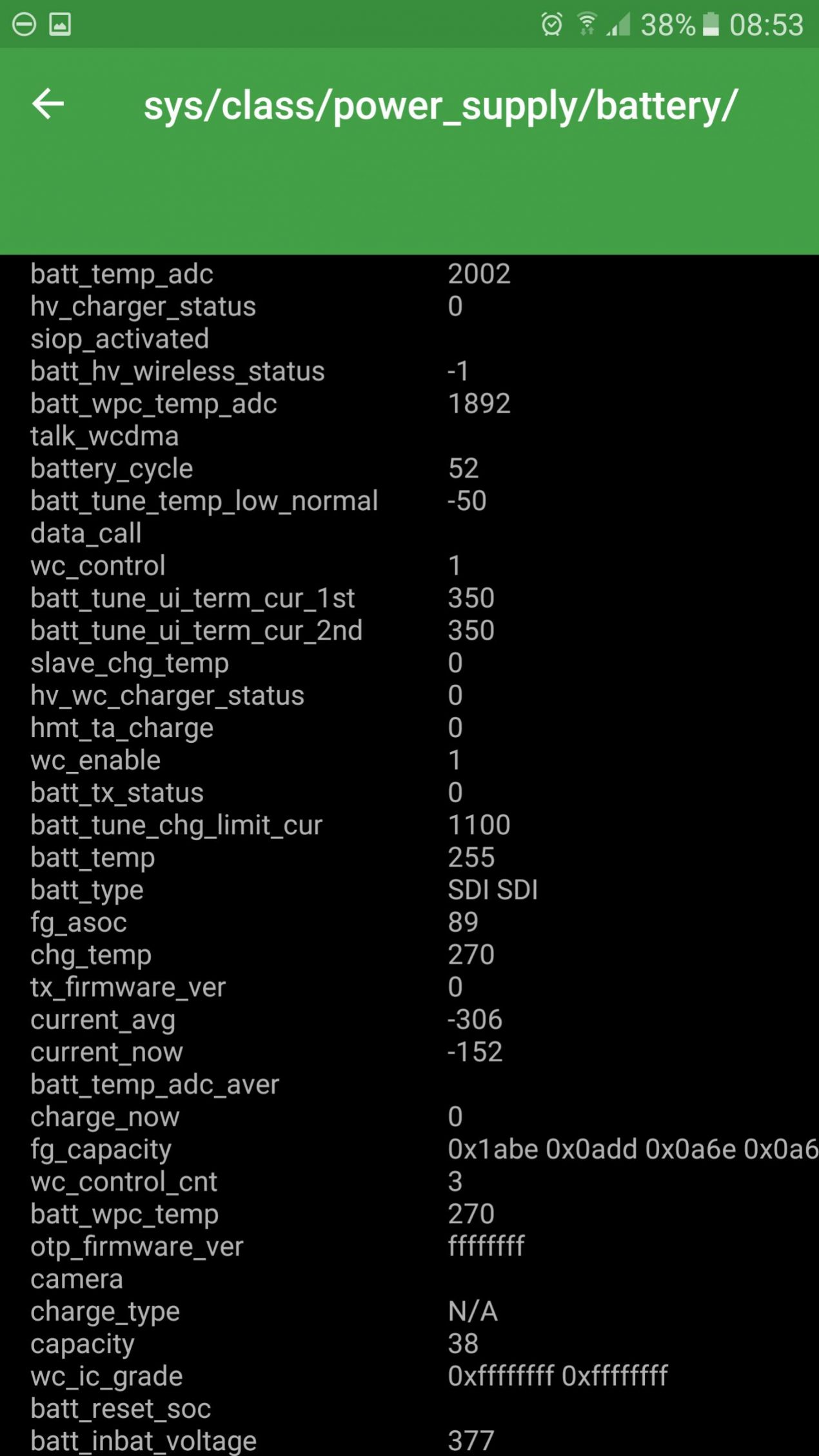Charge Monitor misura temperatura e dati della batteria e li mostra in un grafico