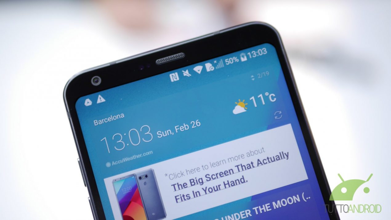 LG intende portare le cornici di LG G6 anche nella fascia media del mercato