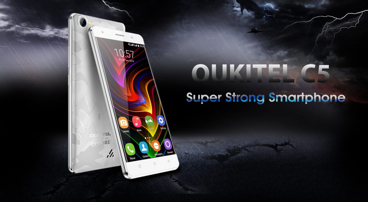 Oukitel C5, lo smartphone 3G con Android Nougat e un display indistruttibile