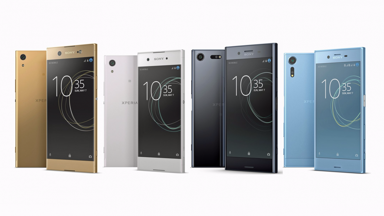 Sony Xperia XZ Premium e altri smartphone Sony in alcuni render stampa