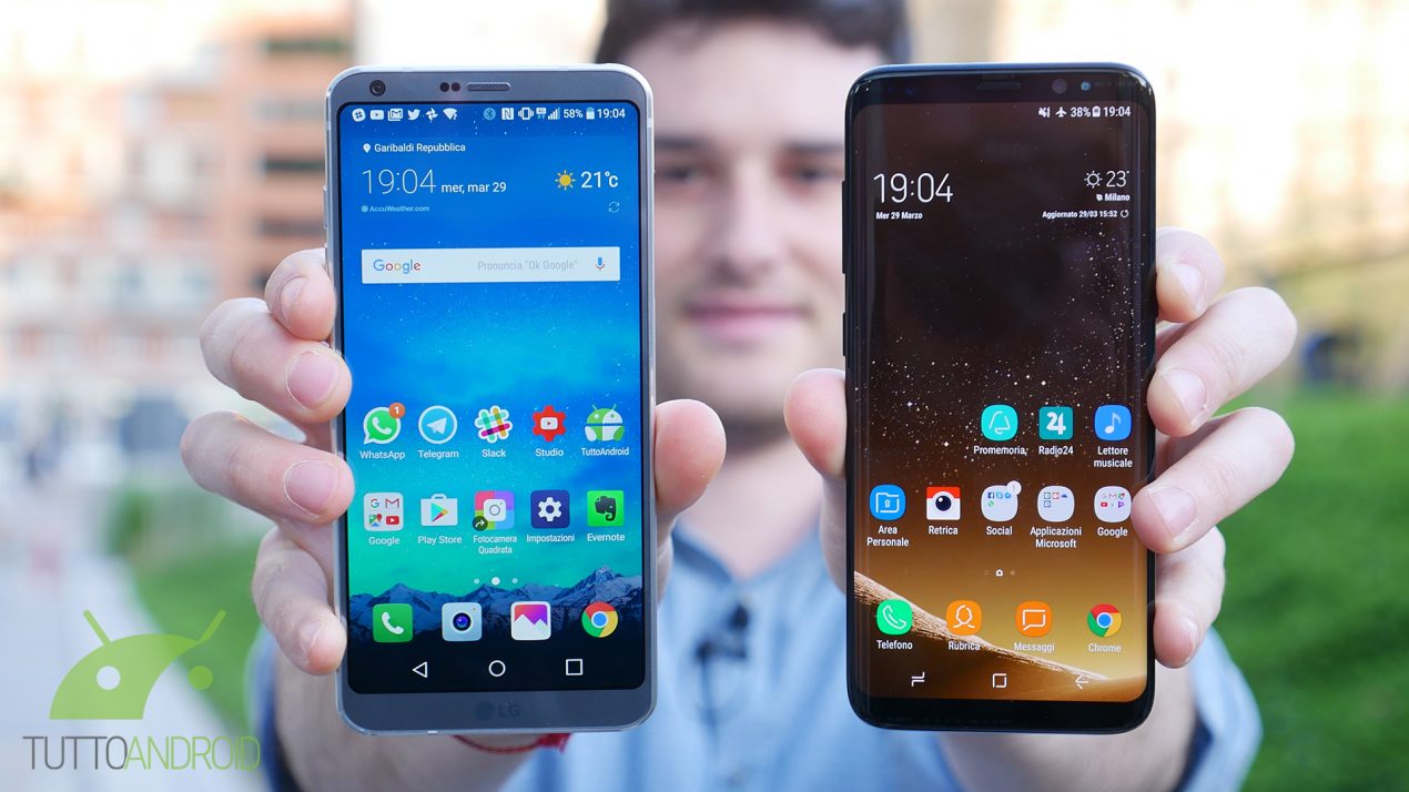 Samsung Galaxy S8 vs LG G6, i due gioiellini in un primo video confronto