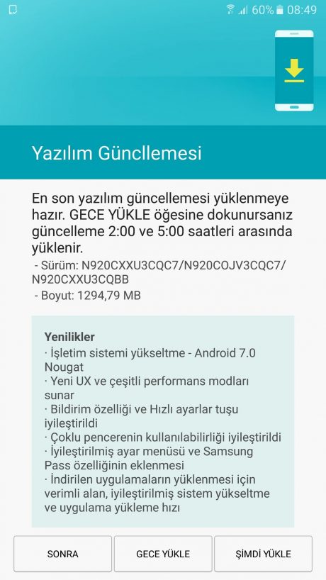 Note 5 nougat release