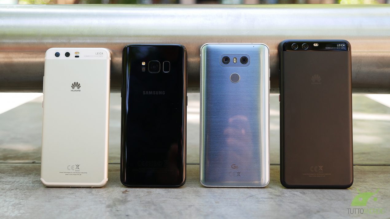 Samsung Galaxy S8/Plus vs LG G6 vs Huawei P10/Plus: confronto tra top di gamma