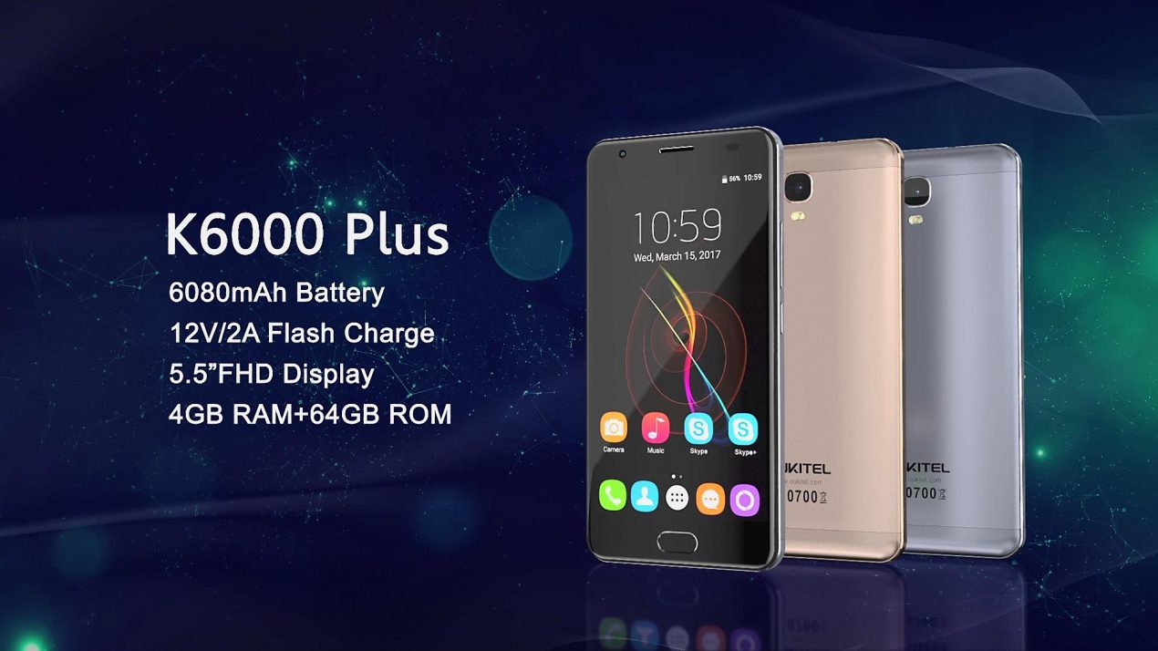 OUKITEL K6000 Plus, al via le vendite da oggi
