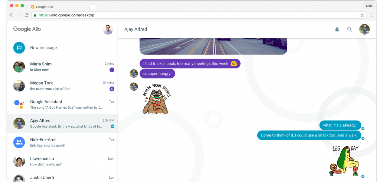 La versione desktop di Google Allo funzionerà come quella di WhatsApp