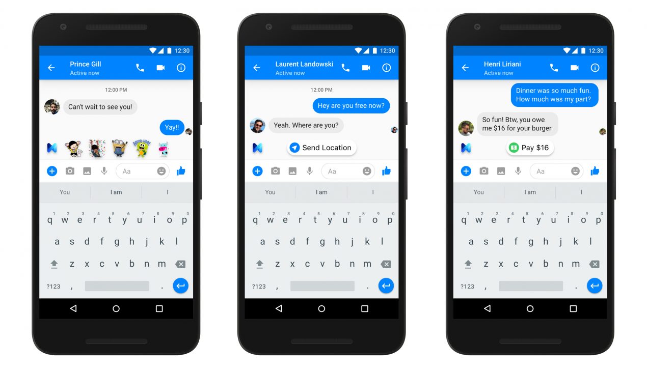 Facebook M Suggestions sbarca su Messenger: un altro assistente personale