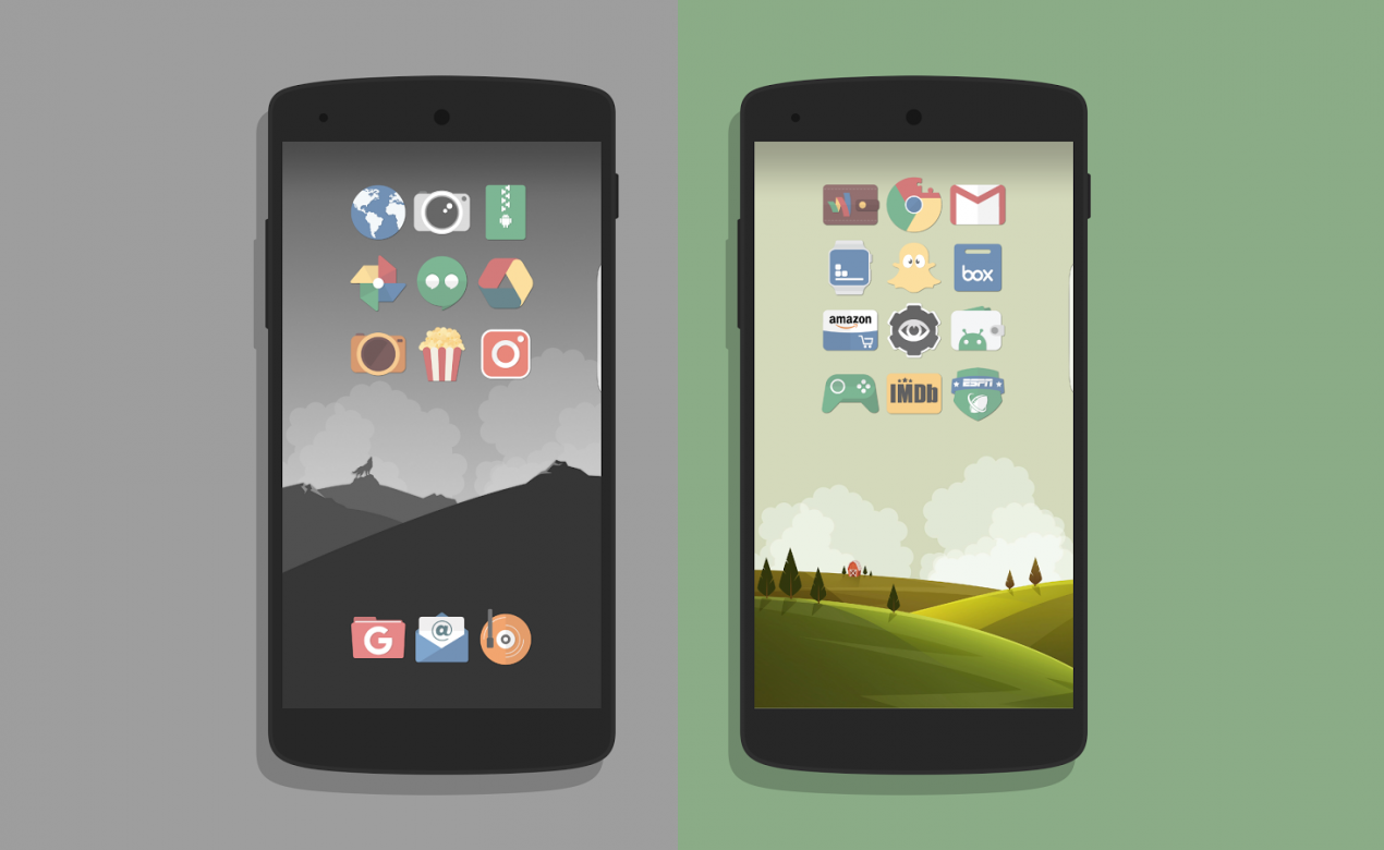Magme è un icon pack che trasmette serenità grazie ai suoi colori pastello
