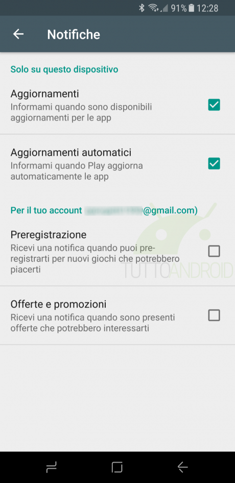 Google Play Store nuove notifiche 1