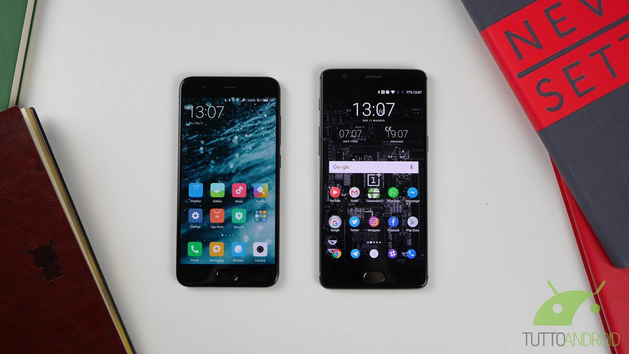 Xiaomi Mi 6 vs OnePlus 3T: mostri a confronto