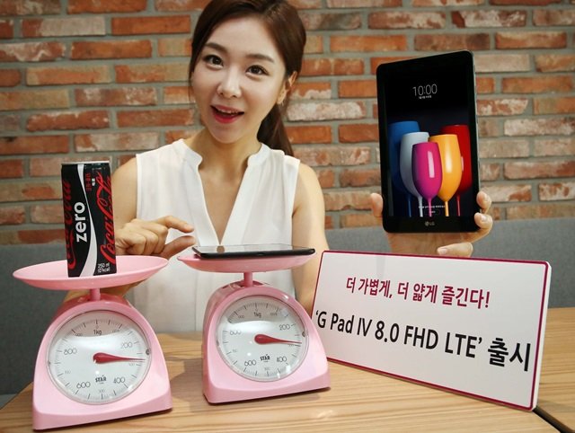 LG presenta G Pad IV 8.0 FHD LTE, per ora solo in Corea