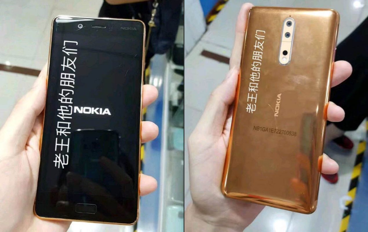 Nuove immagini per il presunto Nokia 8: eccolo in un'originale variante color rame/oro