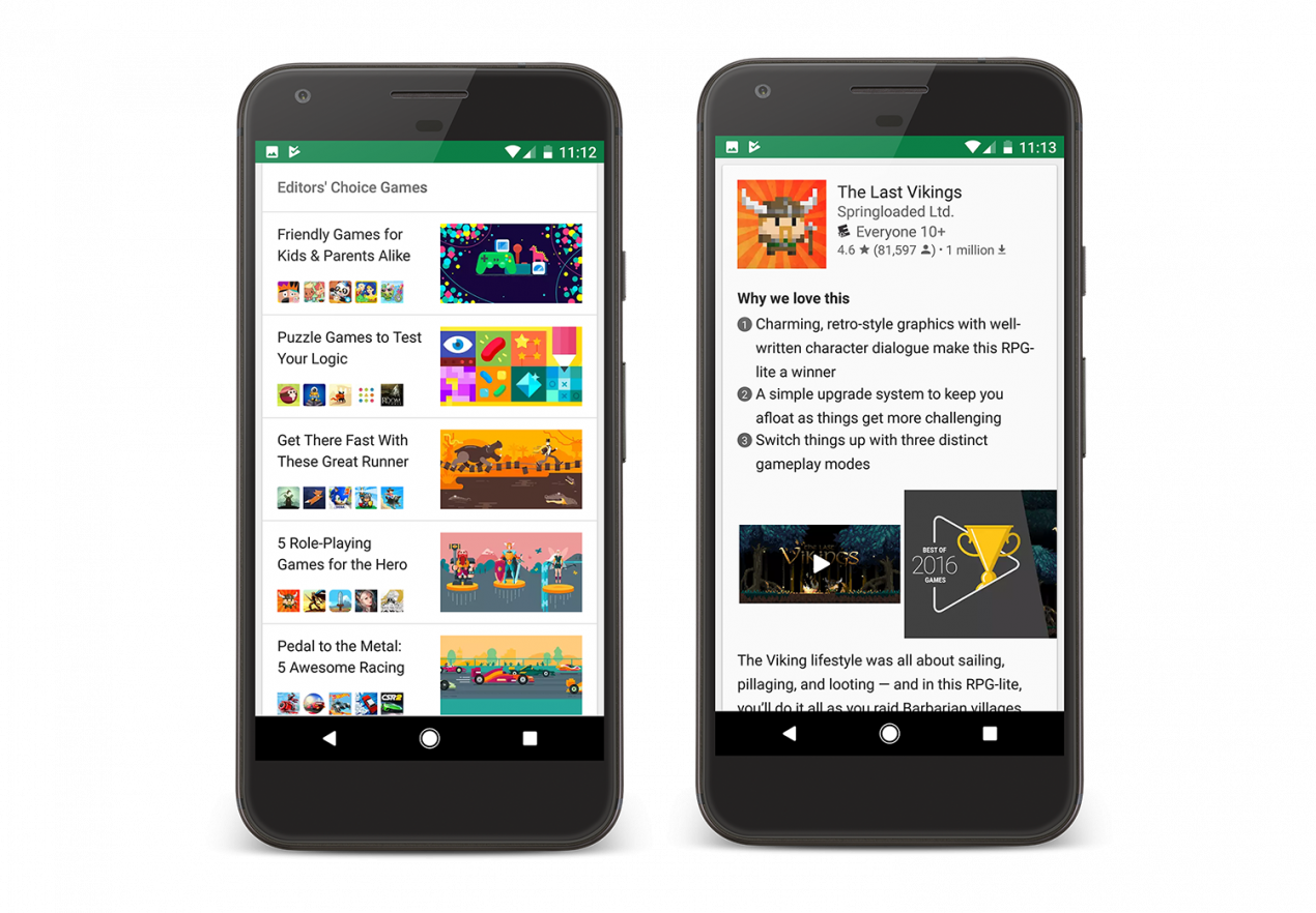 Il Google Play Store si aggiorna introducendo una nuova sezione in evidenza per le app migliori