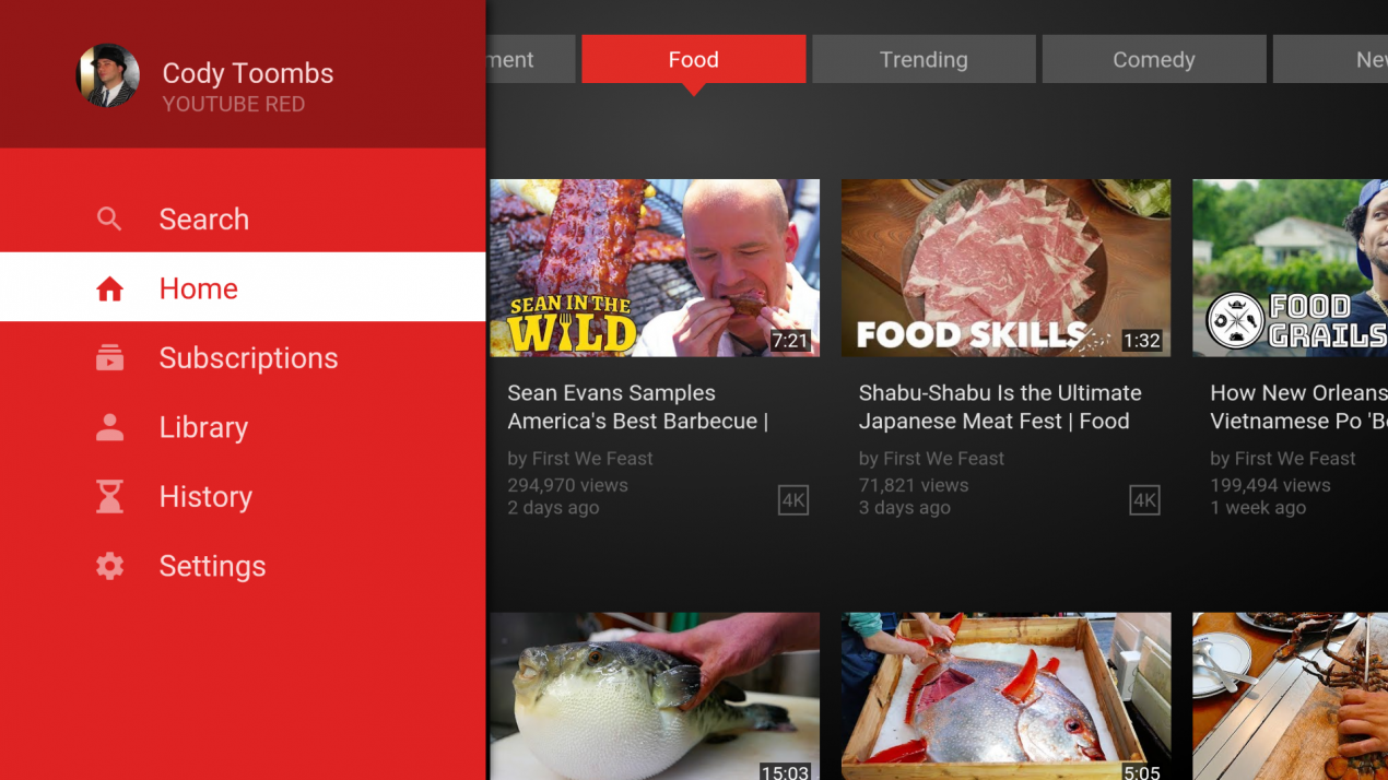 YouTube 2.0 per Android TV porta una nuova interfaccia e altre novità
