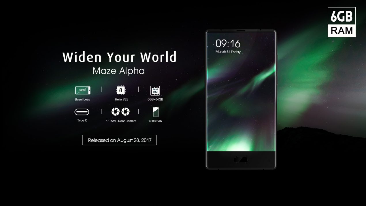 MAZE Alpha disponibile anche con 6 GB di RAM a partire da fine mese