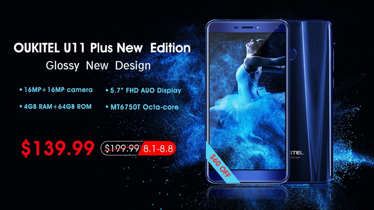 Il nuovo OUKITEL U11 Plus è in prevendita a meno di 120 euro, solo per pochi giorni