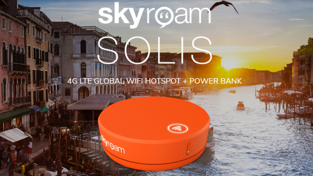 Skyroam Solis funziona da hotspot 4G e batteria esterna portatile