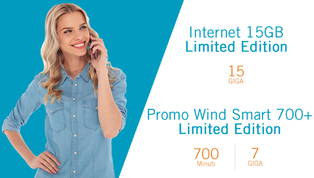 Wind lancia Internet 15GB Limited Edition e Smart 700+ Limited Edition