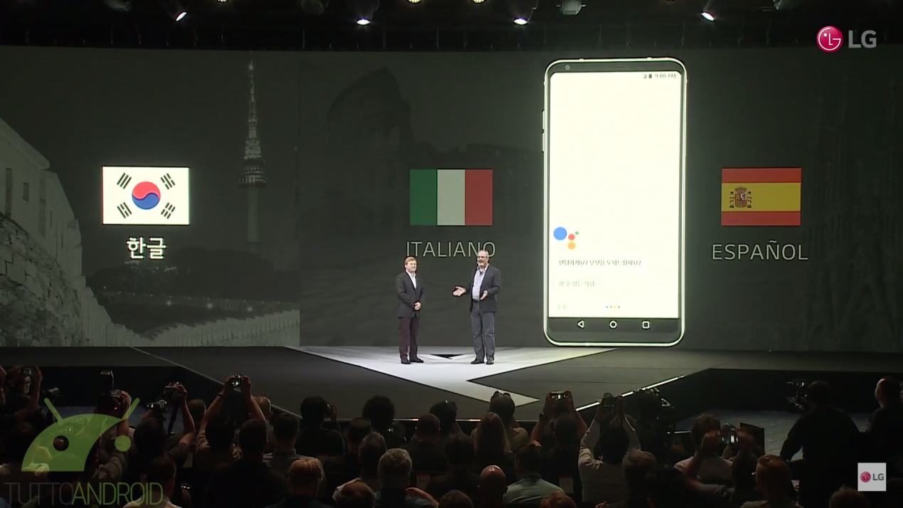 Google Assistant arriva in lingua italiana, a partire da LG V30
