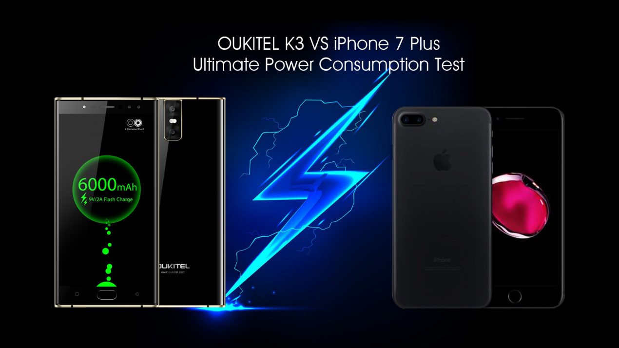 iPhone 7 Plus impallidisce di fronte all'autonomia di OUKITEL K3