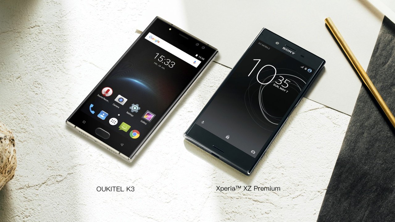 OUKITEL k3 vs xperia xz premium