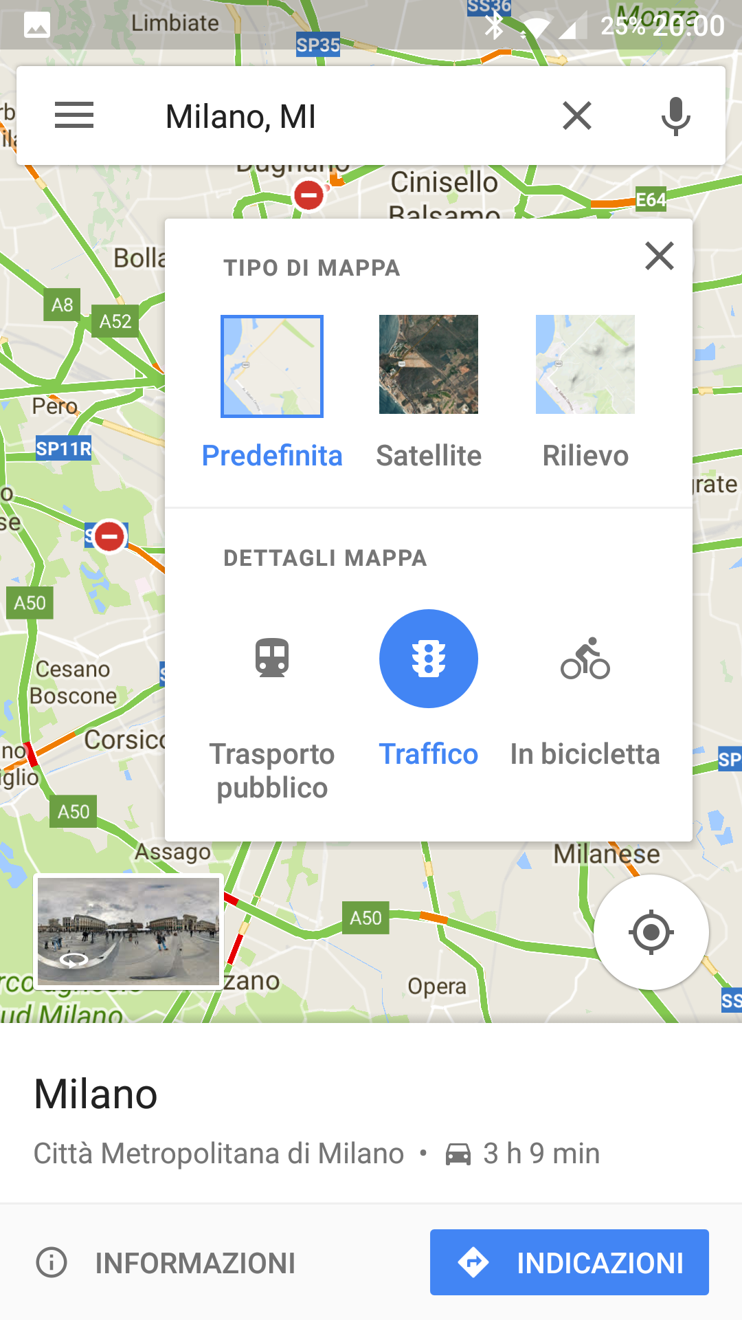 app google maps bicicletta