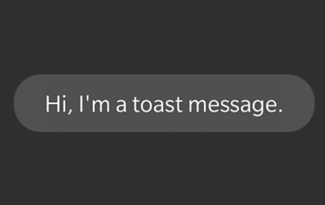 Toast Message