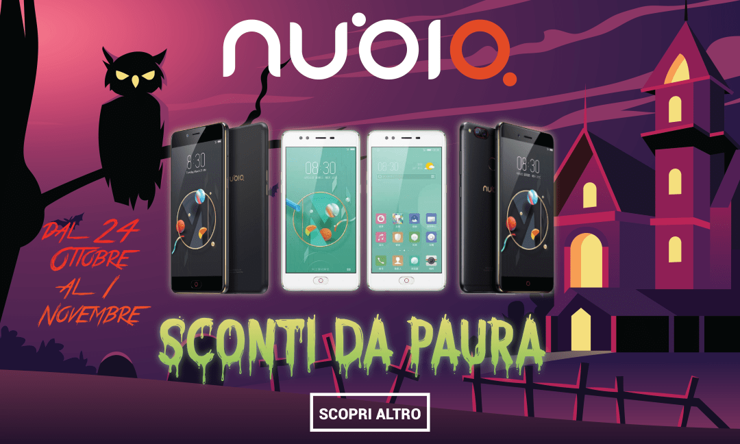 nubia festeggia Halloween con #ScontiDaPaura su quattro smartphone