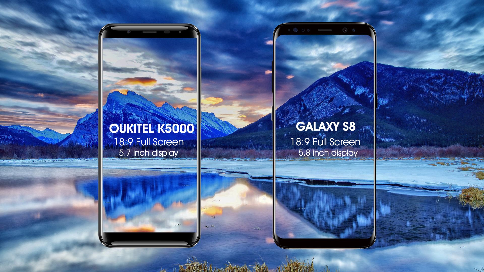 K5000 vs S8 display