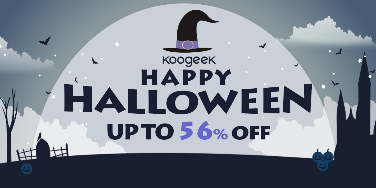 Fino al 56% di sconto in occasione dell'evento Happy Halloween di Koogek