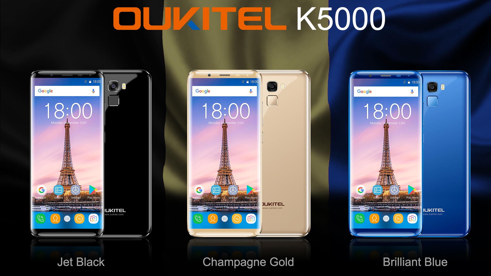 OUKITEL K5000 colors