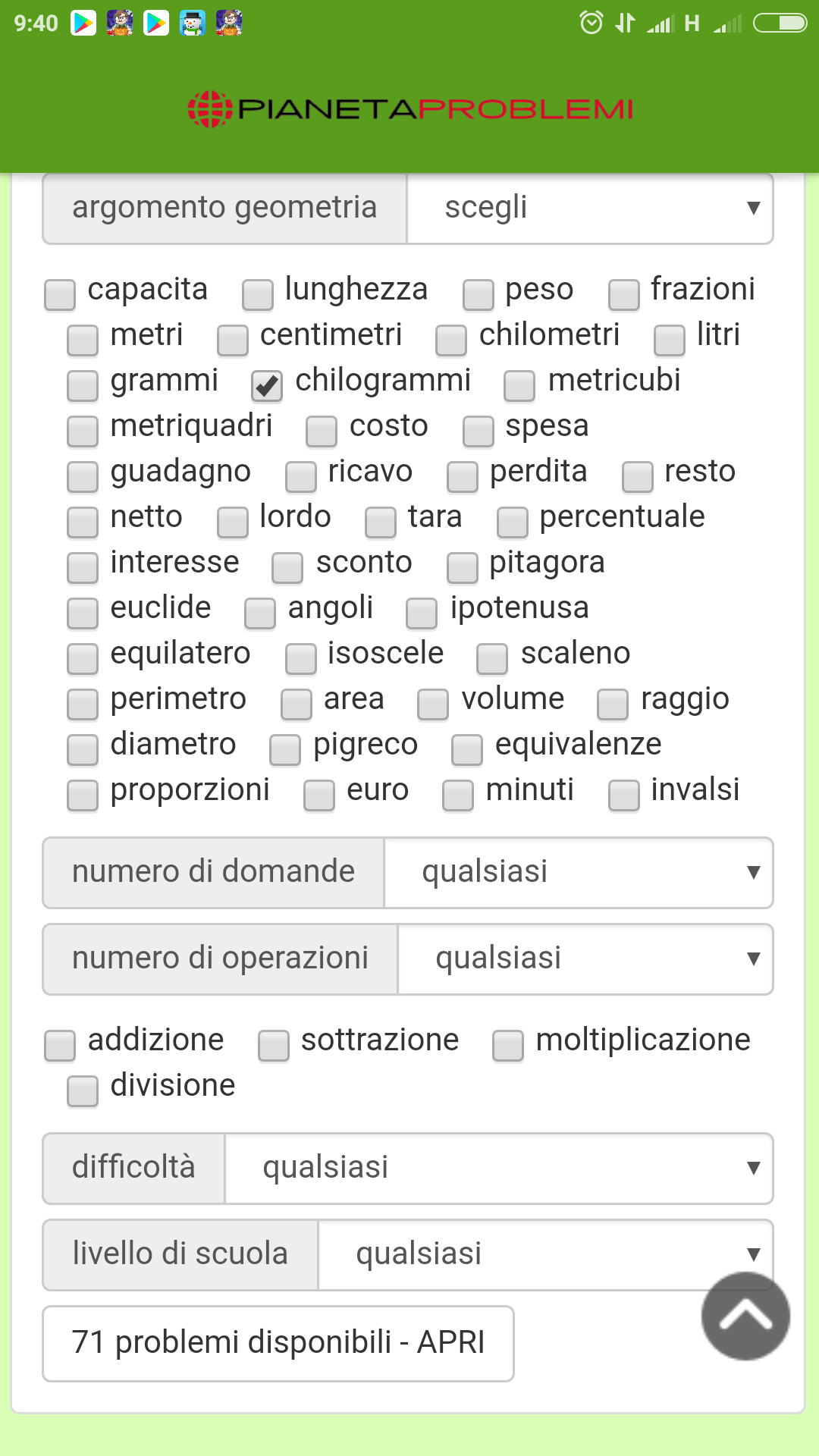 Pianeta Problemi Offre Migliaia Di Esercizi Di Aritmetica E Geometria Da Svolgere Online