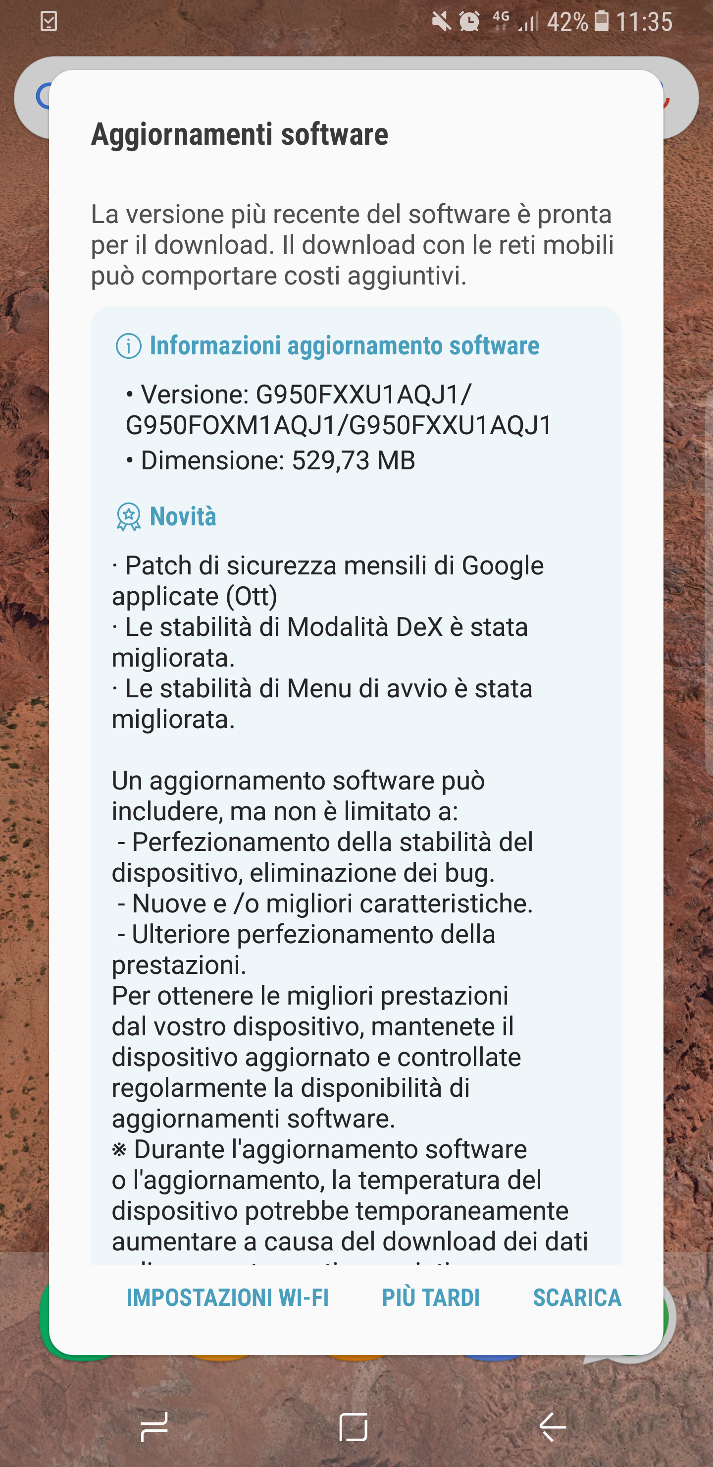 Samsung Galaxy S8 Patch Ottobre 2017