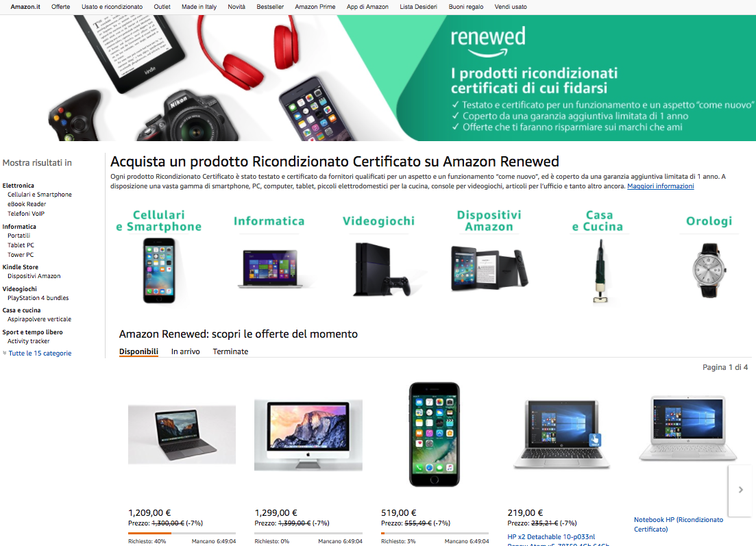 Renewed è il nuovo programma per acquistare prodotti ricondizionati  certificati