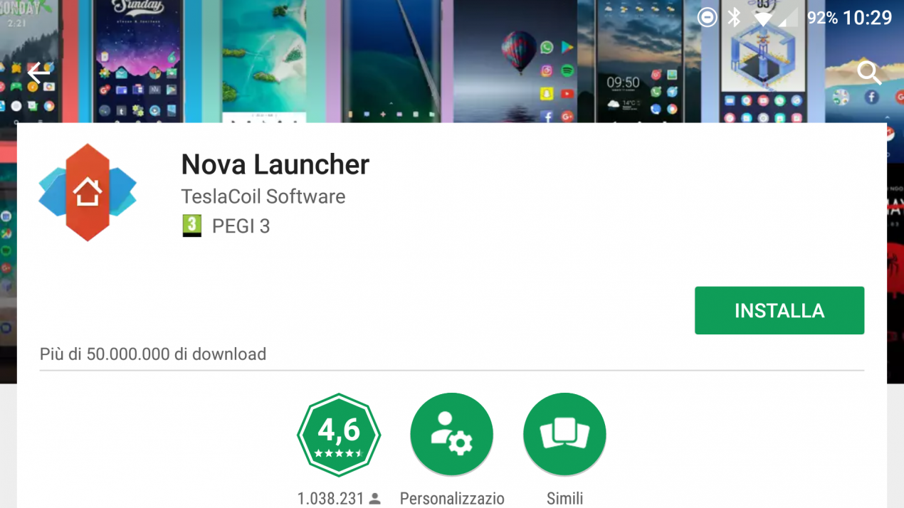 Nova Launcher raggiunge i 50 milioni di download sul Play Store