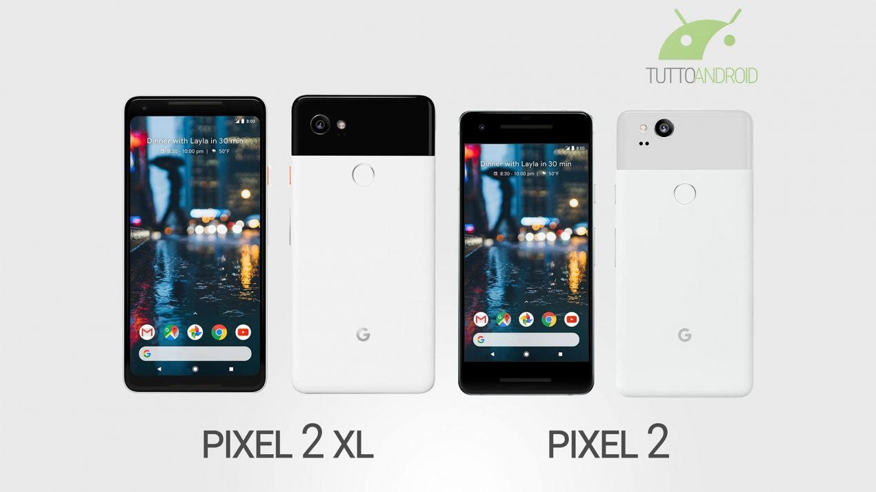 Google Pixel 2 arriverà sul mercato il 19 ottobre, Pixel 2 XL il 15 novembre