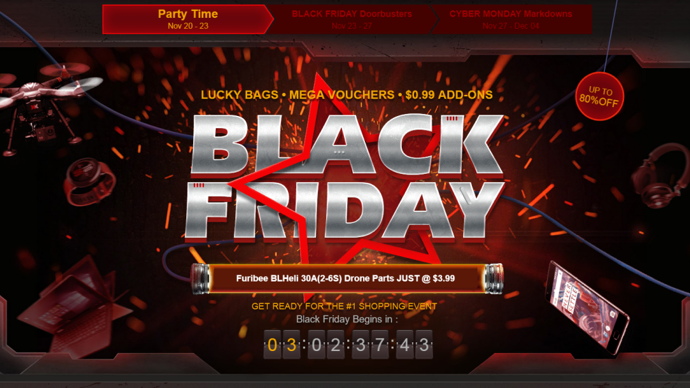 Tenetevi pronti: arrivano il Black Friday  e il Cyber Monday di GearBest