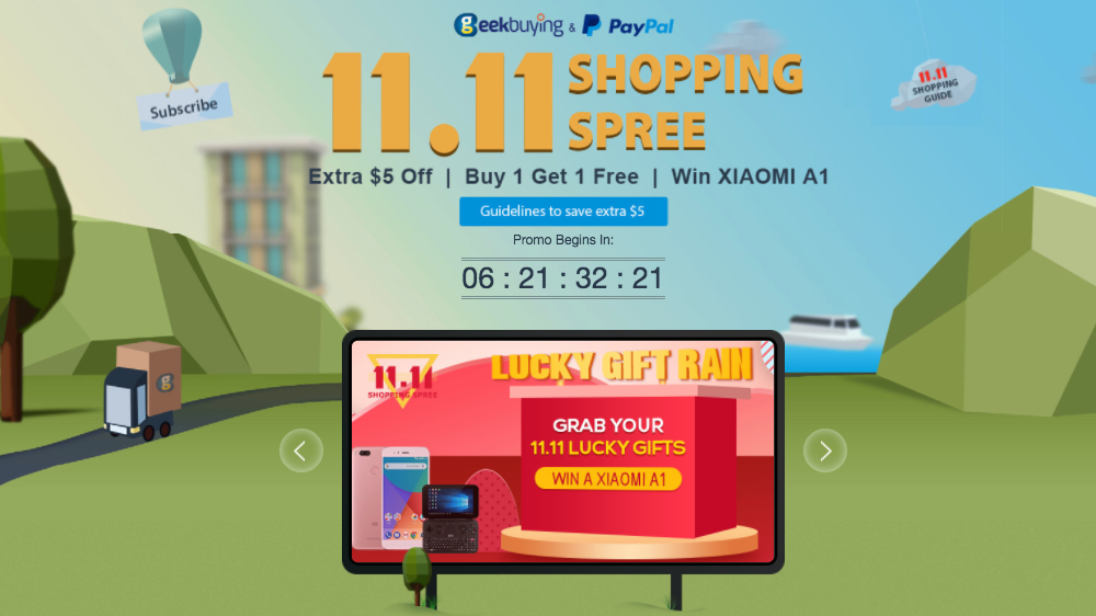 Geekbuying si prepara a lanciare lo Shopping Spree in occasione dell'11 novembre