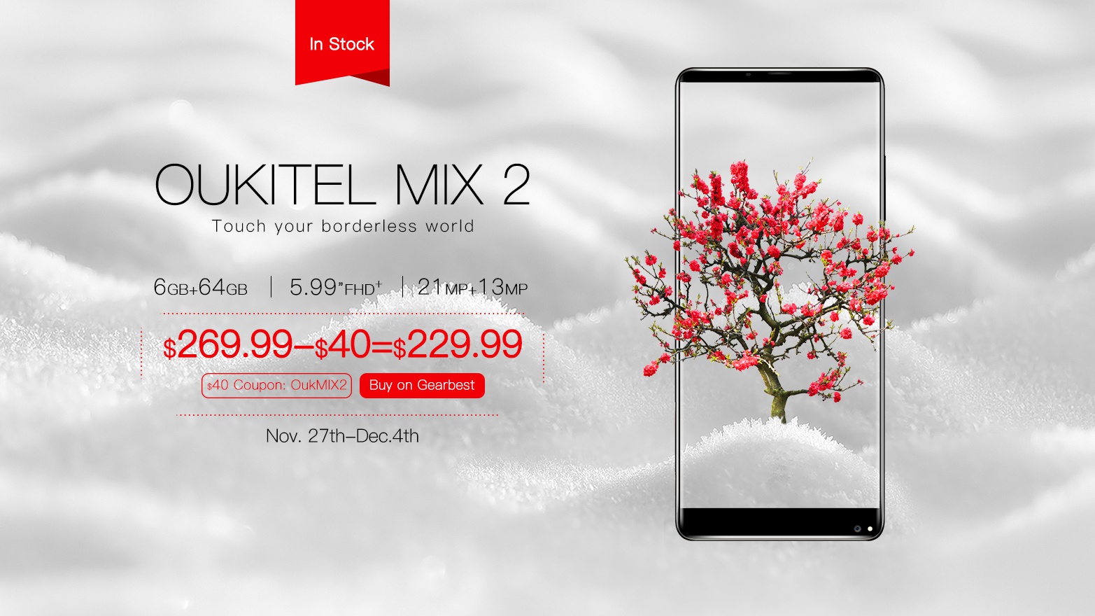 OUKITEL mix 2 presale 2