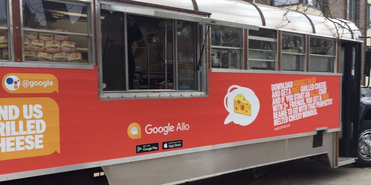 Scaricando Google Allo negli Stati Uniti si ricevono sandwich al formaggio