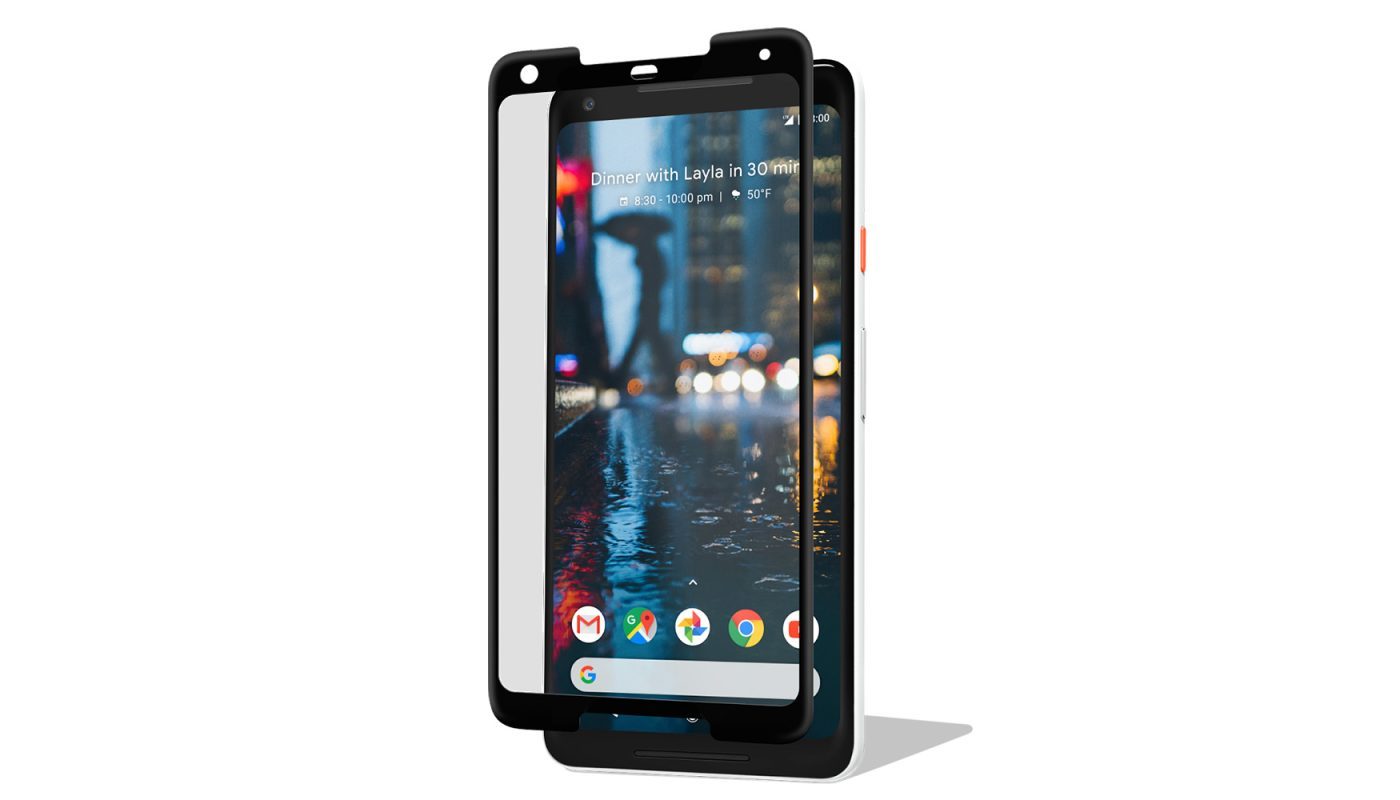 Custodia Portafoglio Magnetico Per Google Pixel 3A XL Con Cover In PU + Pellicola Vetro Temperato