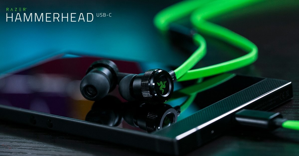 Razer Hammerhead USB-C: ecco gli auricolari per il Razer Phone