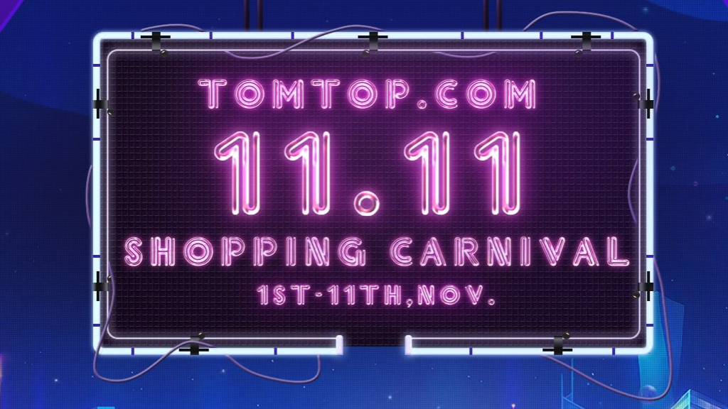 TomTop presenta lo Shopping Carnival per la festa dell'11 novembre