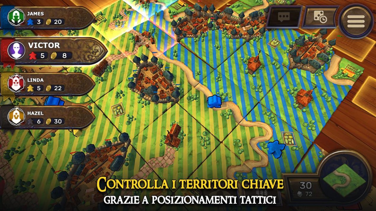 Carcassonne, tessere e tattica Il gioco ufficiale offre un'IA