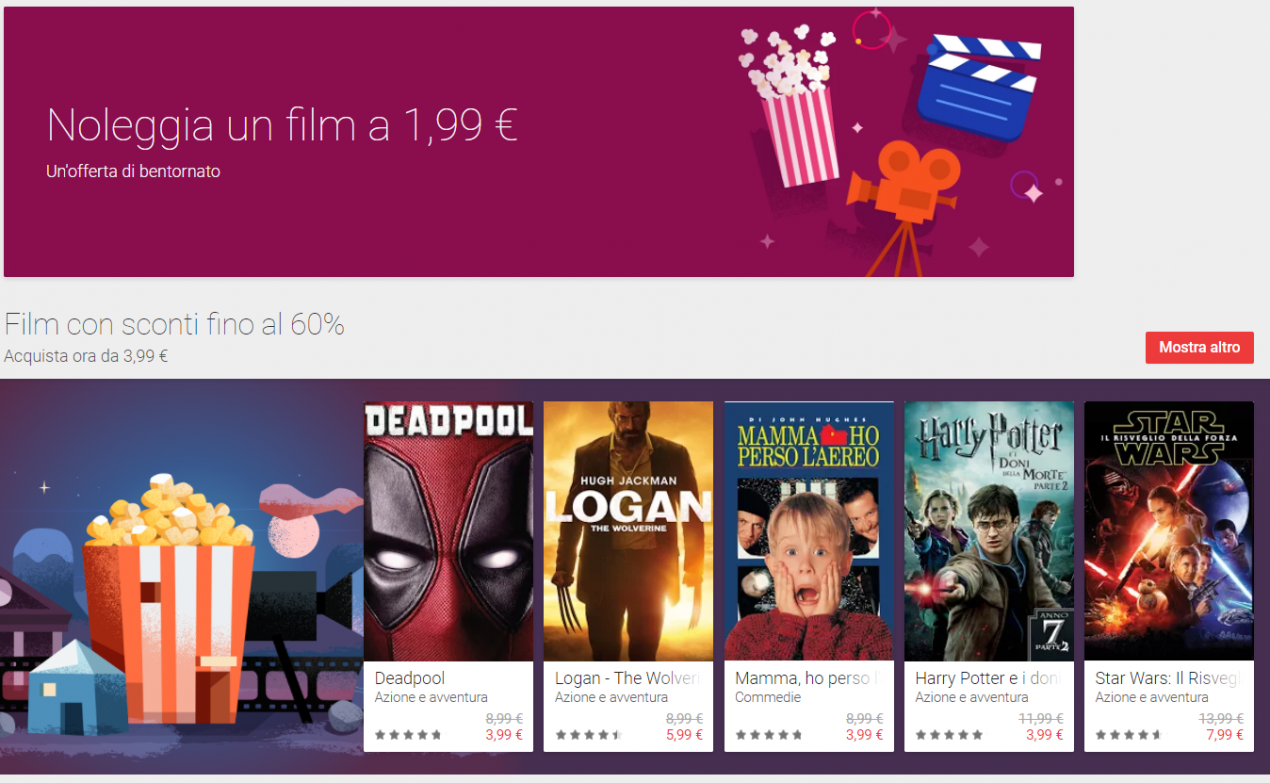 Sul Play Store i saldi iniziano in anticipo, con sconti su app, giochi, musica, libri e film