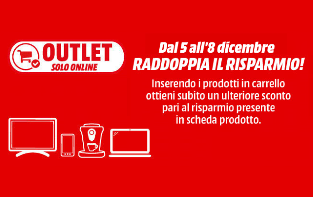 MediaWorld raddoppia gli sconti sui prodotti outlet, smartphone compresi
