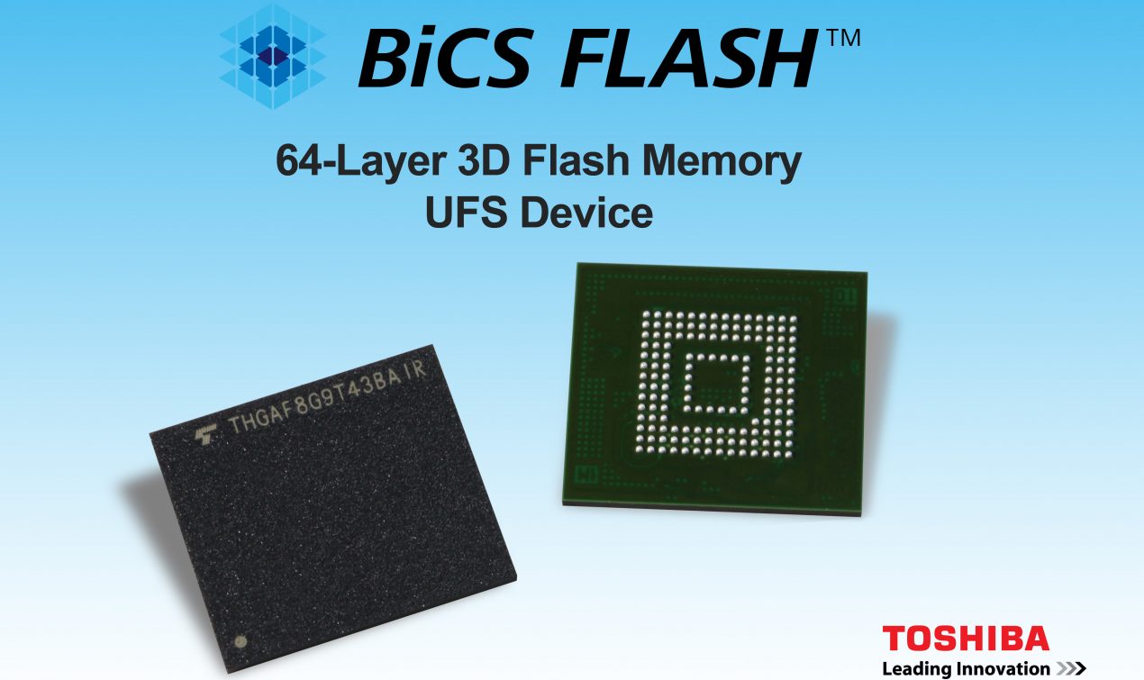Toshiba svela le sue nuove memorie UFS 2.1: fino a 900 MB/s in lettura sequenziale