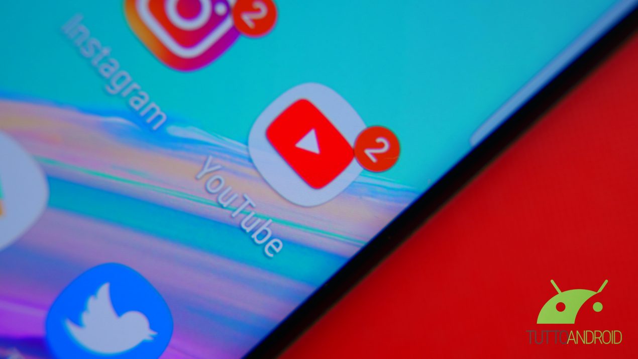 Logo applicazione YouTube Android