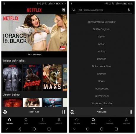 Netflix android app newlook